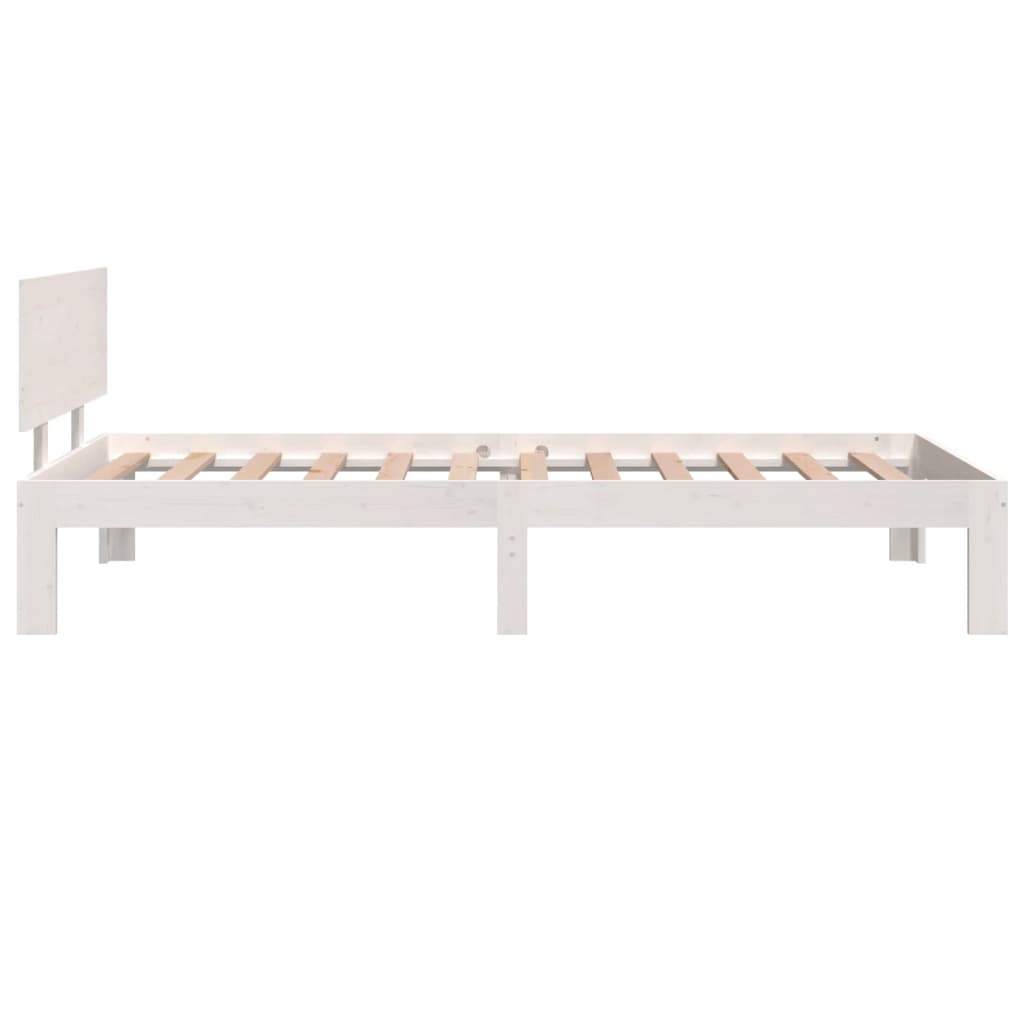 NNEVL Bed Frame without Mattress White 90x190 cm-4