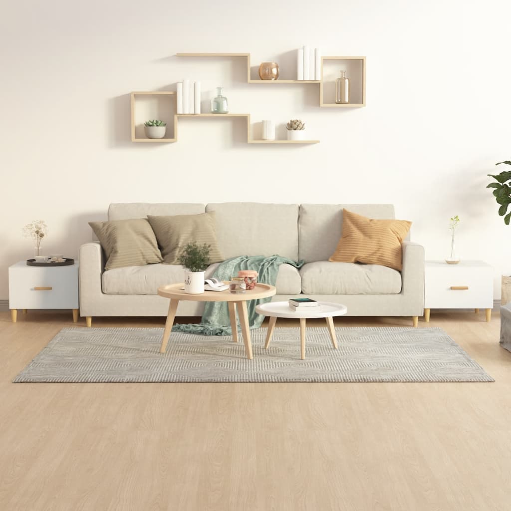 NNEVL Coffee Tables 2 pcs White 50x50x40 cm Engineered Wood-0
