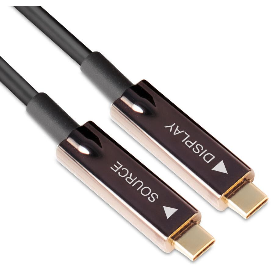CLUB3D USB3.2 G2 TYPE-C ACT. OPT. A/V M/M 20M USB kabel USB 3.2 Gen 2 (3.1 Gen 2) USB C Černá (CAC-1589)-0
