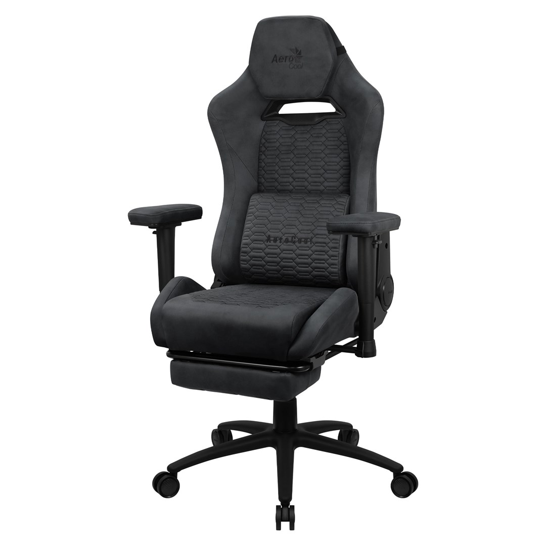 Herní židle AeroCool Royal AeroSuede ekokůže černo-šedá (AEROROYAL-SLATE-GREY)-0