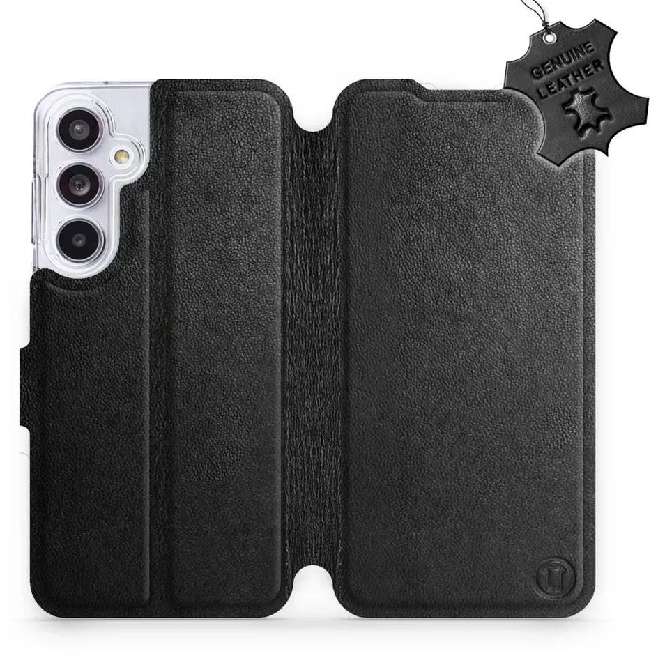 Mobiwear Samsung Galaxy A55 5G fekete bőr flip tok - L_BLS (5906511104891)-0