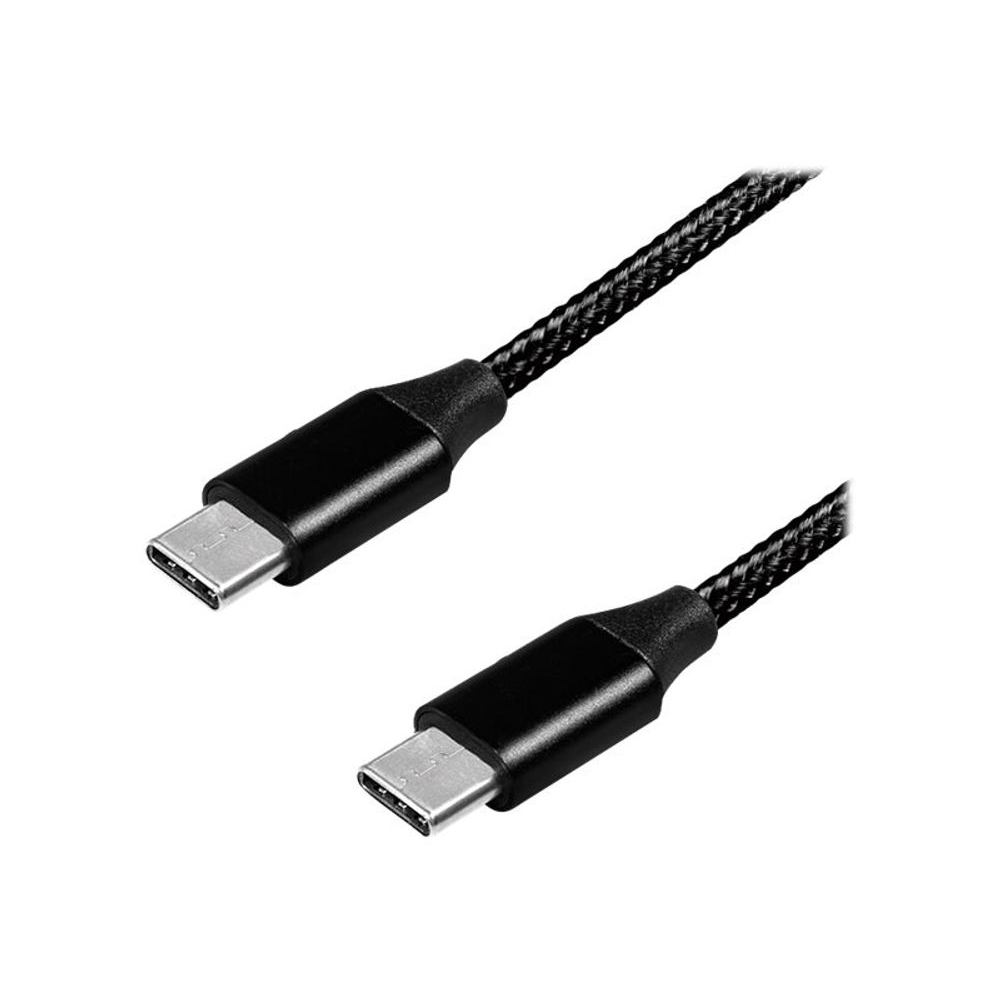 Kabel USB LogiLink USB-A - USB-C 1 m Czarny (CU0154) (CU0154)-0
