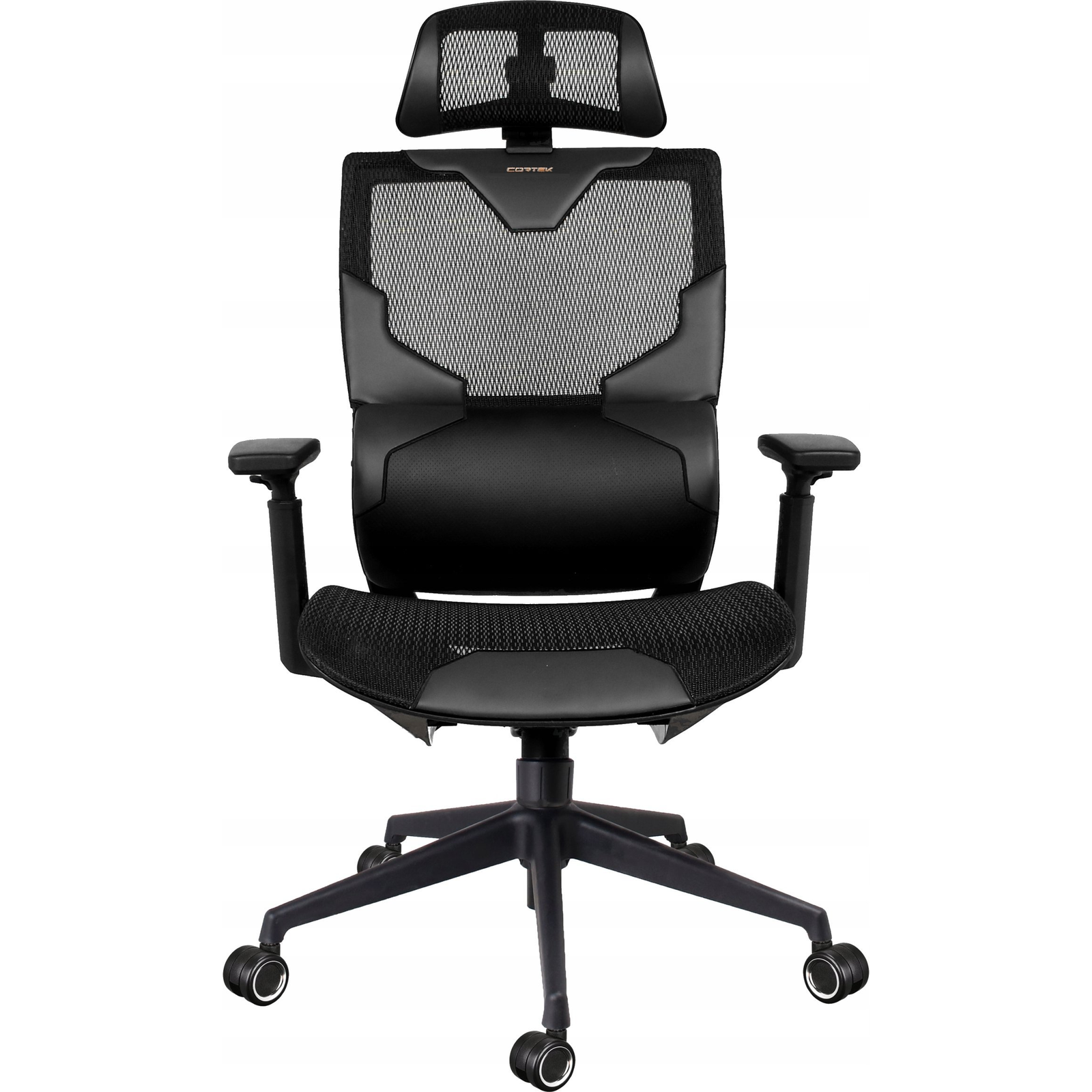 Fotel Cortek ODDYCHAJĄCY FOTEL OBROTOWY DLA GRACZA CORTEK CZARNY VISION BIUROWY (VISBLK)-0