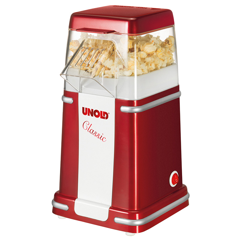 Unold Classic urządzenie do robienia popcornu Czerwony, Srebrny, Biały 900 W (48525)-0