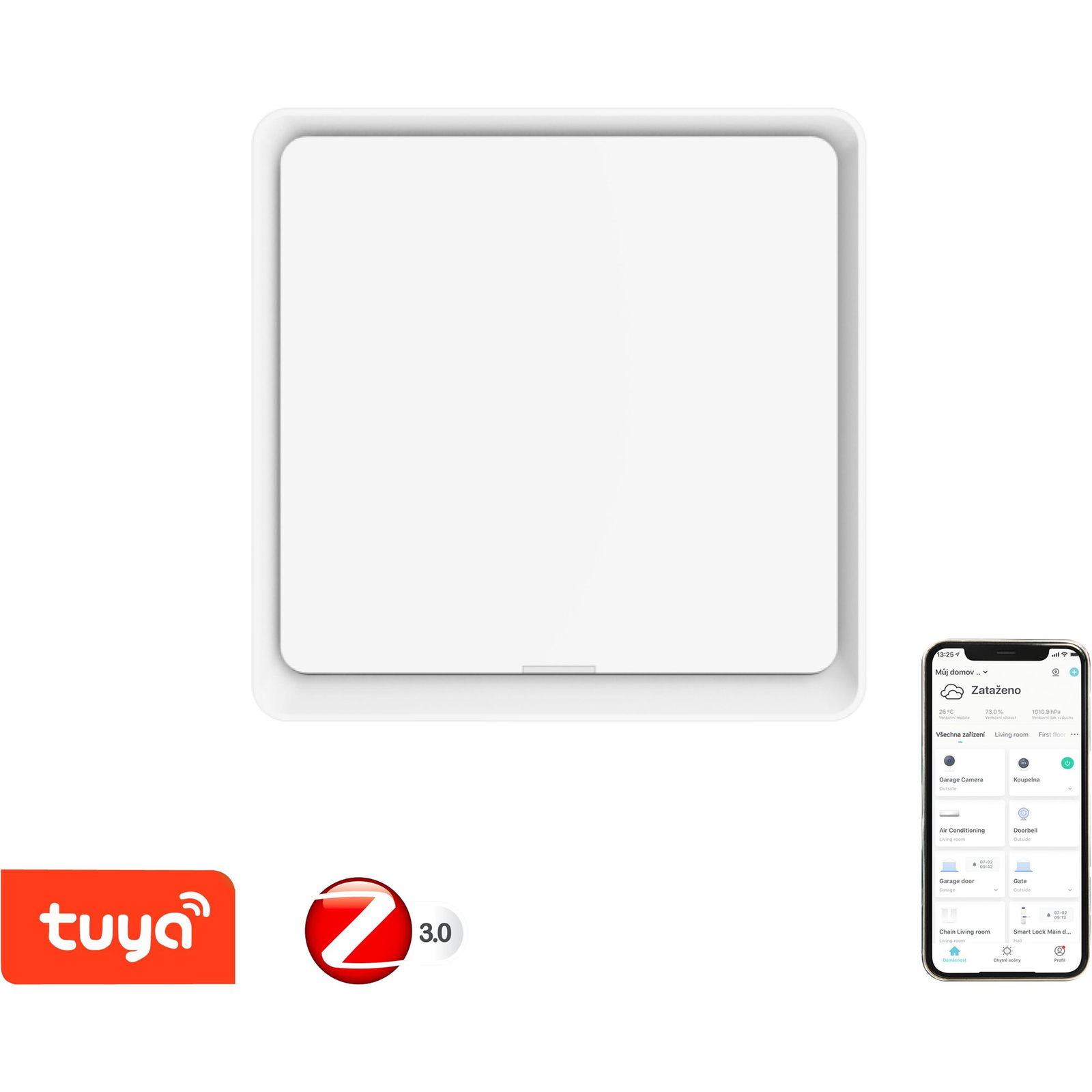 Immax NEO intelligens kapcsoló 1 gombos Zigbee 3.0 (07506L)-0