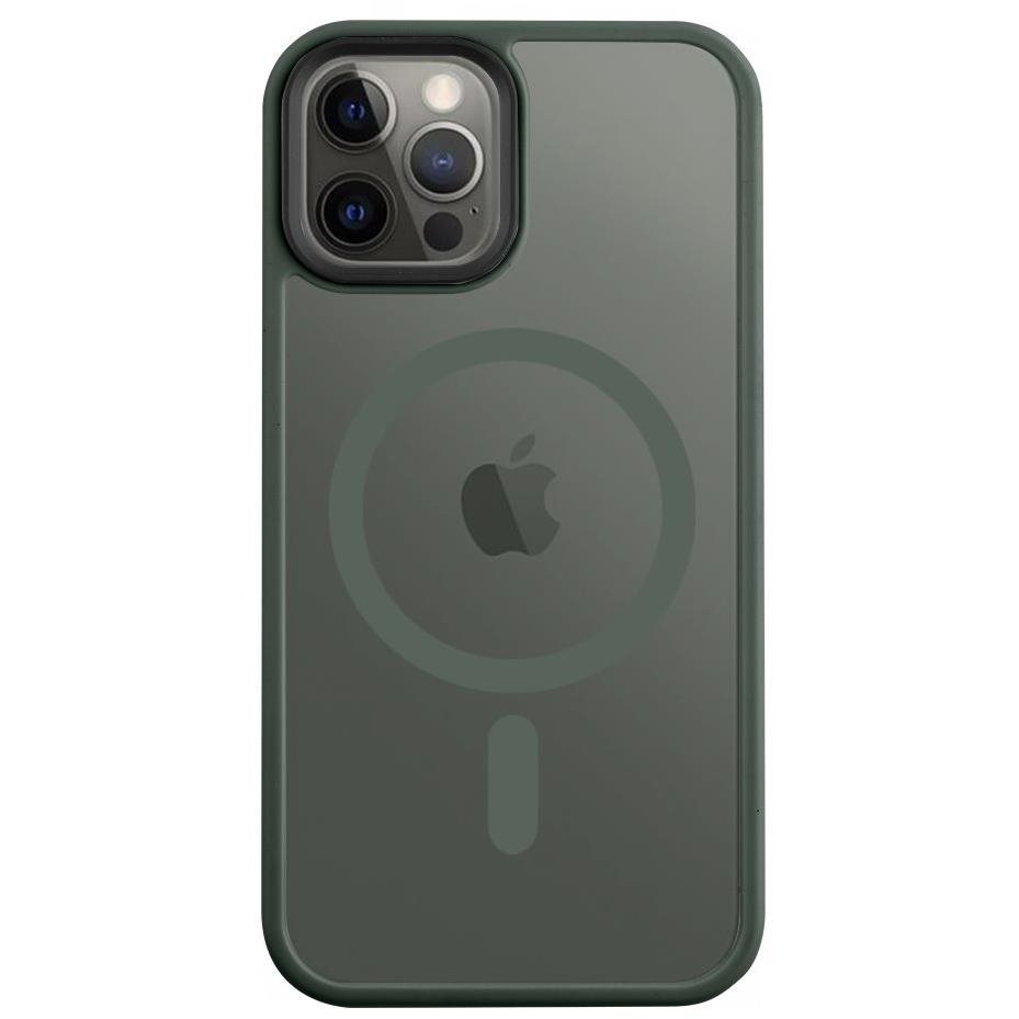 Тактически калъф MagForce (MagSafe) Hyperstealth за iPhone 12 / 12 Pro - тъмно зелен (горски зелен) (8596311205958)-0