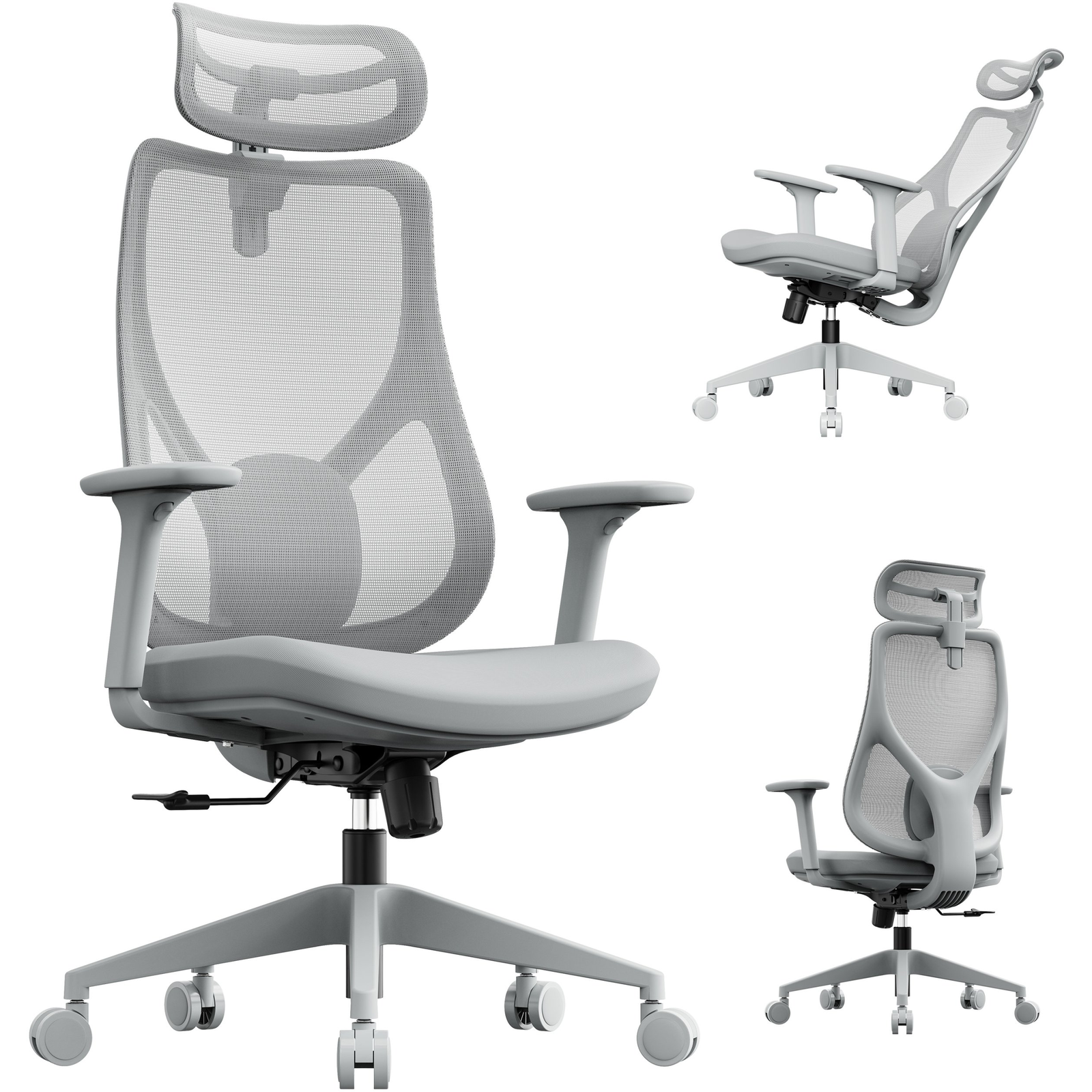 Krzesło biurowe SENSE7 Moyo Szare (5902659848079)-0