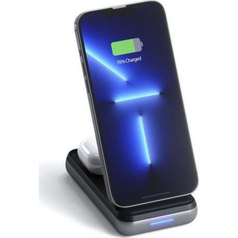 Ładowarka Satechi SATECHI Duo Wireless Charger Power Stand (ST-UCDWPBSM)-0