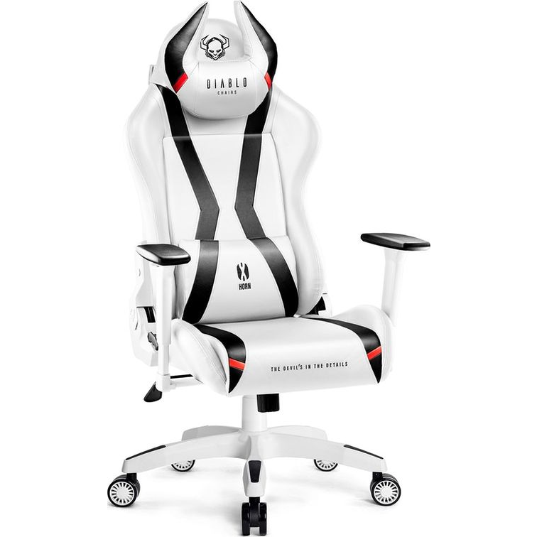 Fotel Diablo Chairs X-Horn 2.0 (XL) King Size Biały (X-Horn 2.0 (XL) King Size Biały)-0