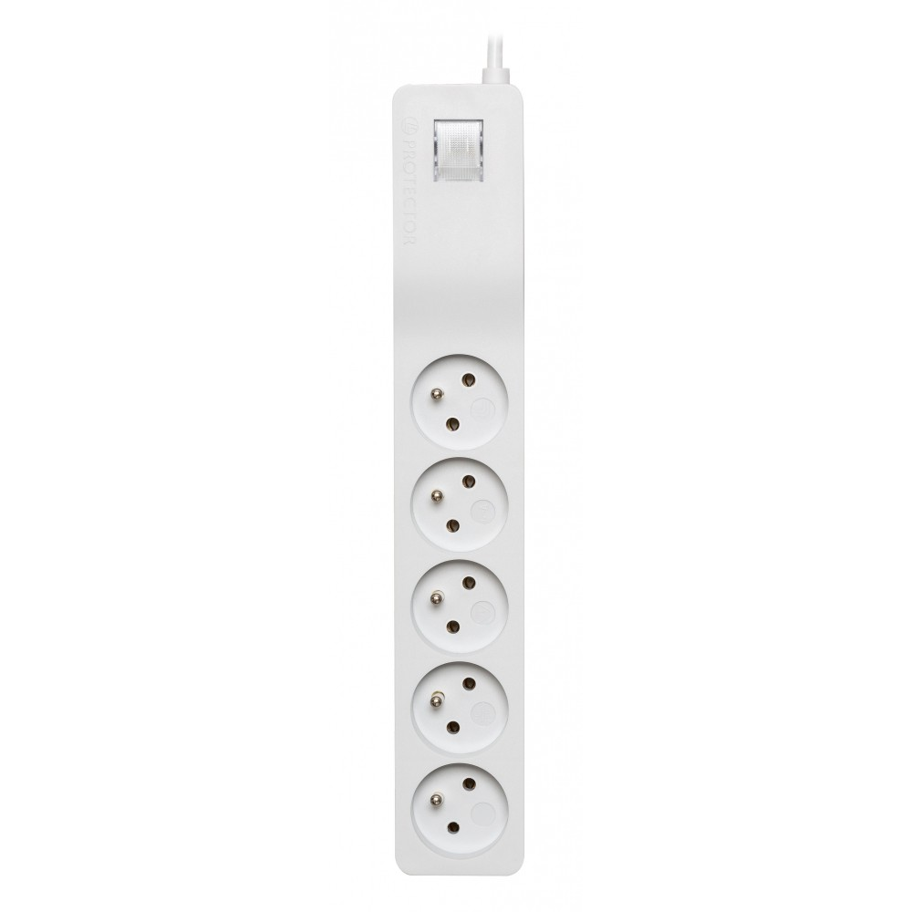 Lestar ZX510G-AK 3.0M 5 aljzatos túlfeszültség védő - elosztó 3m - Fehér (1966006394)-0