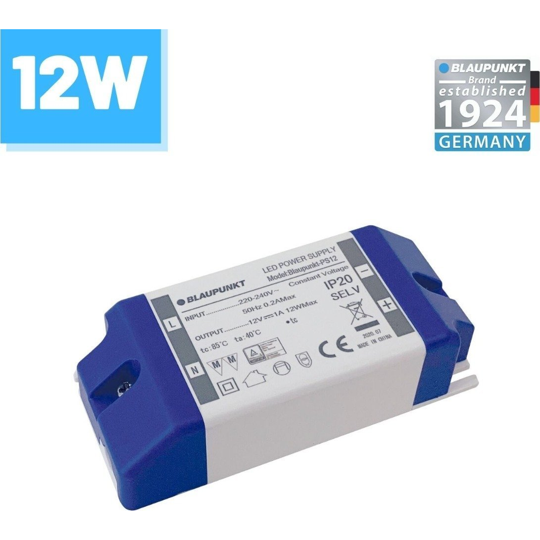 Taśma LED Blaupunkt Zasilacz LED Blaupunkt 12V 12W do taśm (71570-uniw)-0