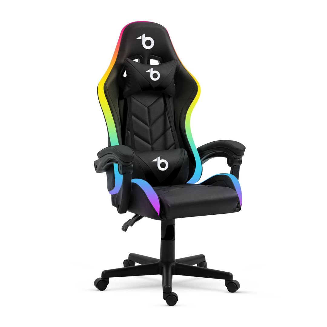 Delight BMD1115BK RGB Gamer szék - Fekete (BMD1115BK)-0