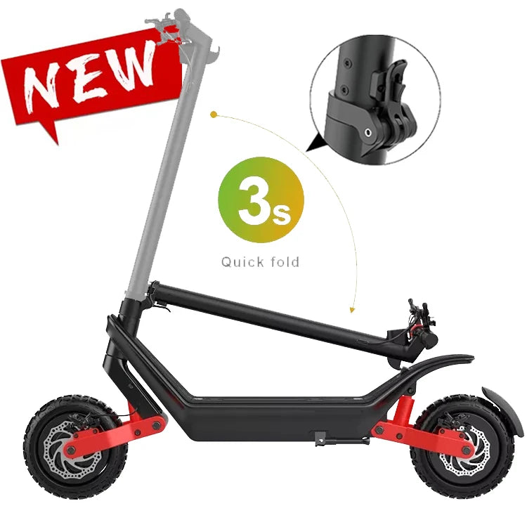 2025 New Off-Road BIG Two Wheel X10 Fast Electric Scooter With Suspension Dual Motors Power 11 Inch Battery-Removable Escooter-4