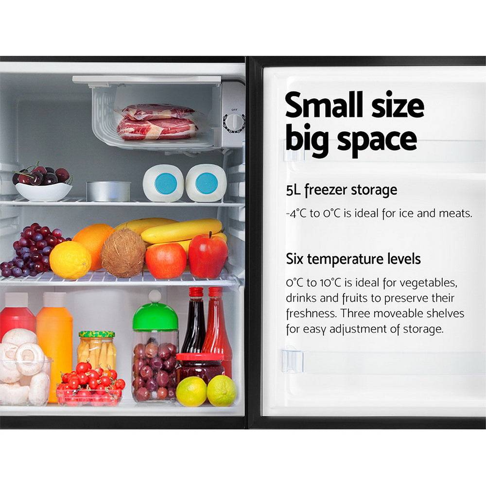 NNEDSZ 70L Portable Mini Bar Fridge - Black-4