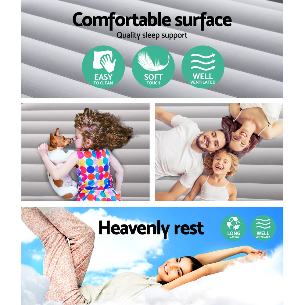 NNEDSZ Air Bed Inflatable Mattress Queen-2