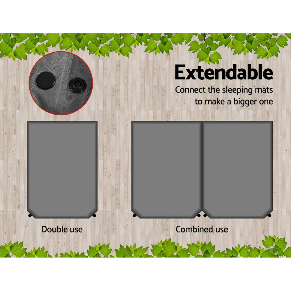 NNEDSZ Self Inflating Mattress - Grey-2