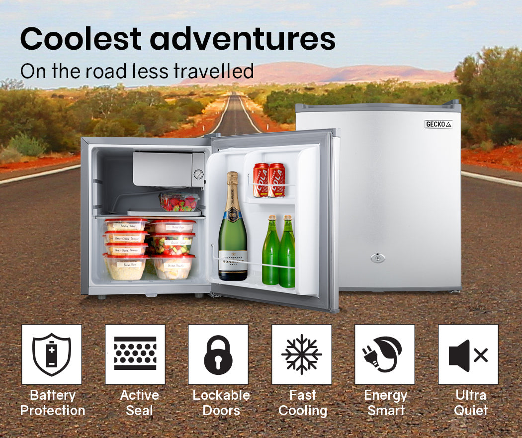 NNEMB 57L Portable Camping Bar Fridge with Freezer 12V/24V/240V-1