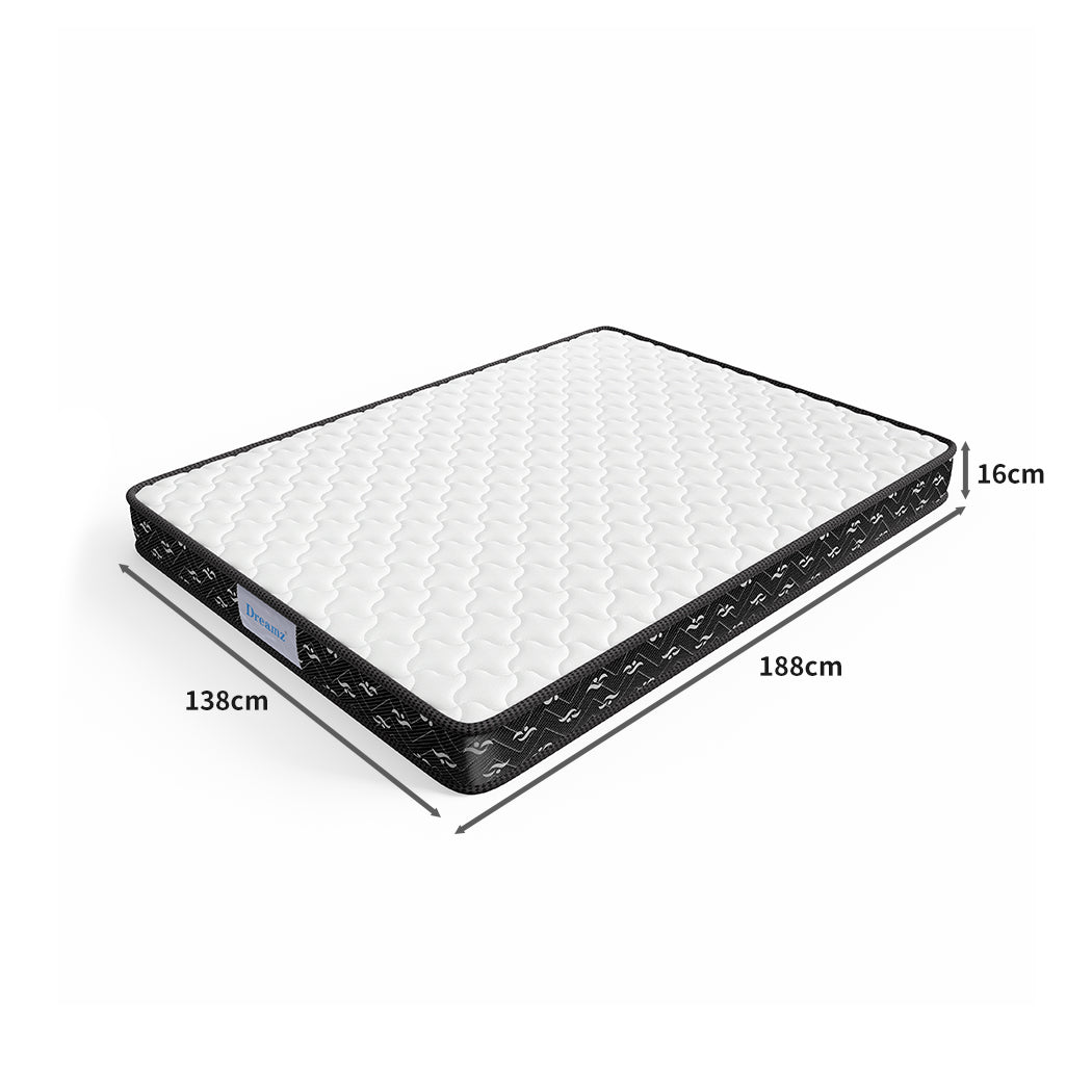 NNEIDS Dreamz Spring Mattress Bed Pocket Tight Double-0