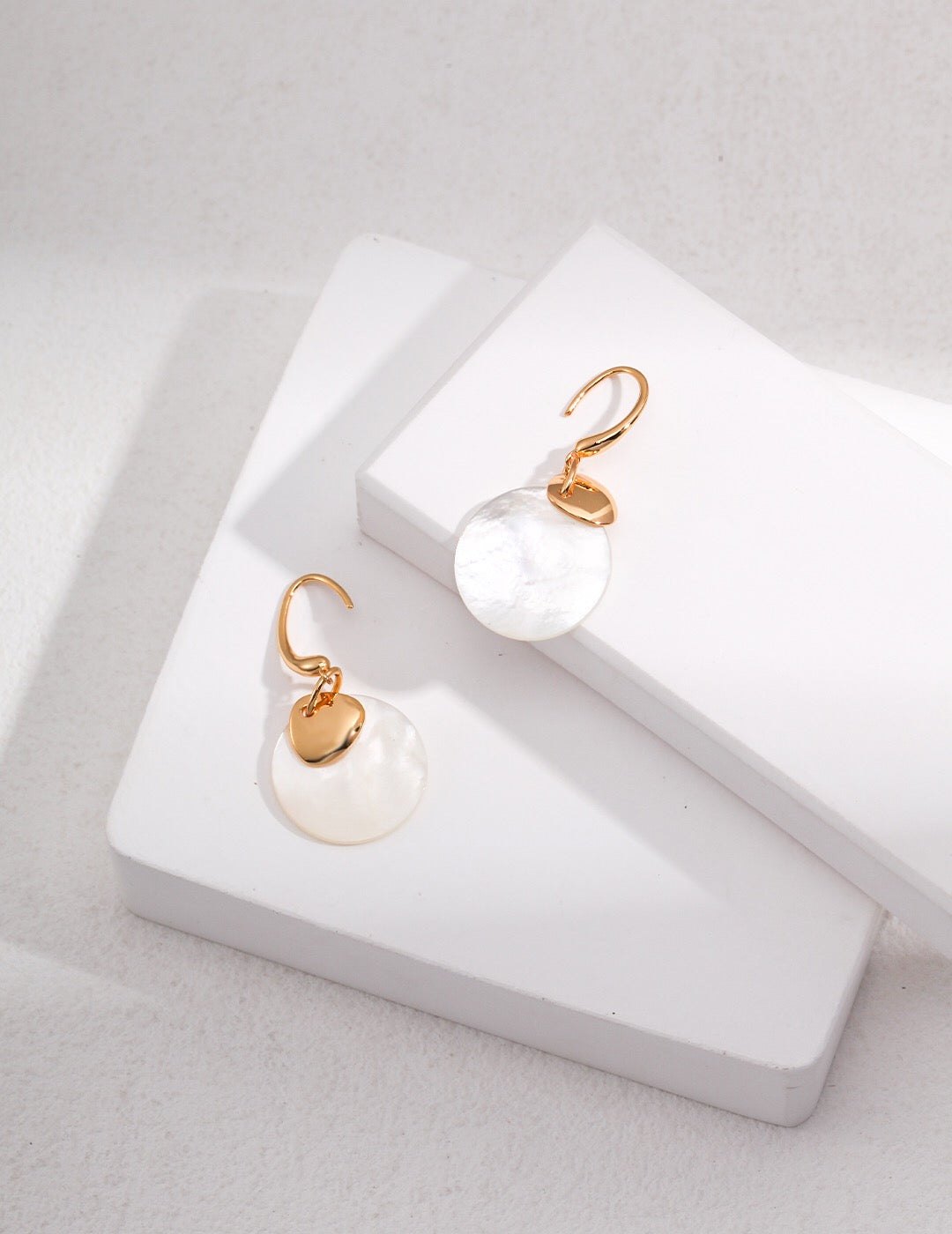 Mother of Pearl Dangle Earrings-1