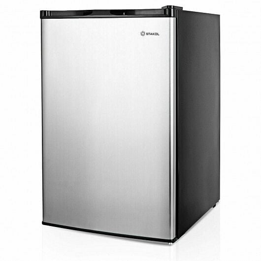 3 Cubic Feet Compact Upright Freezer with Stainless Steel Door-1