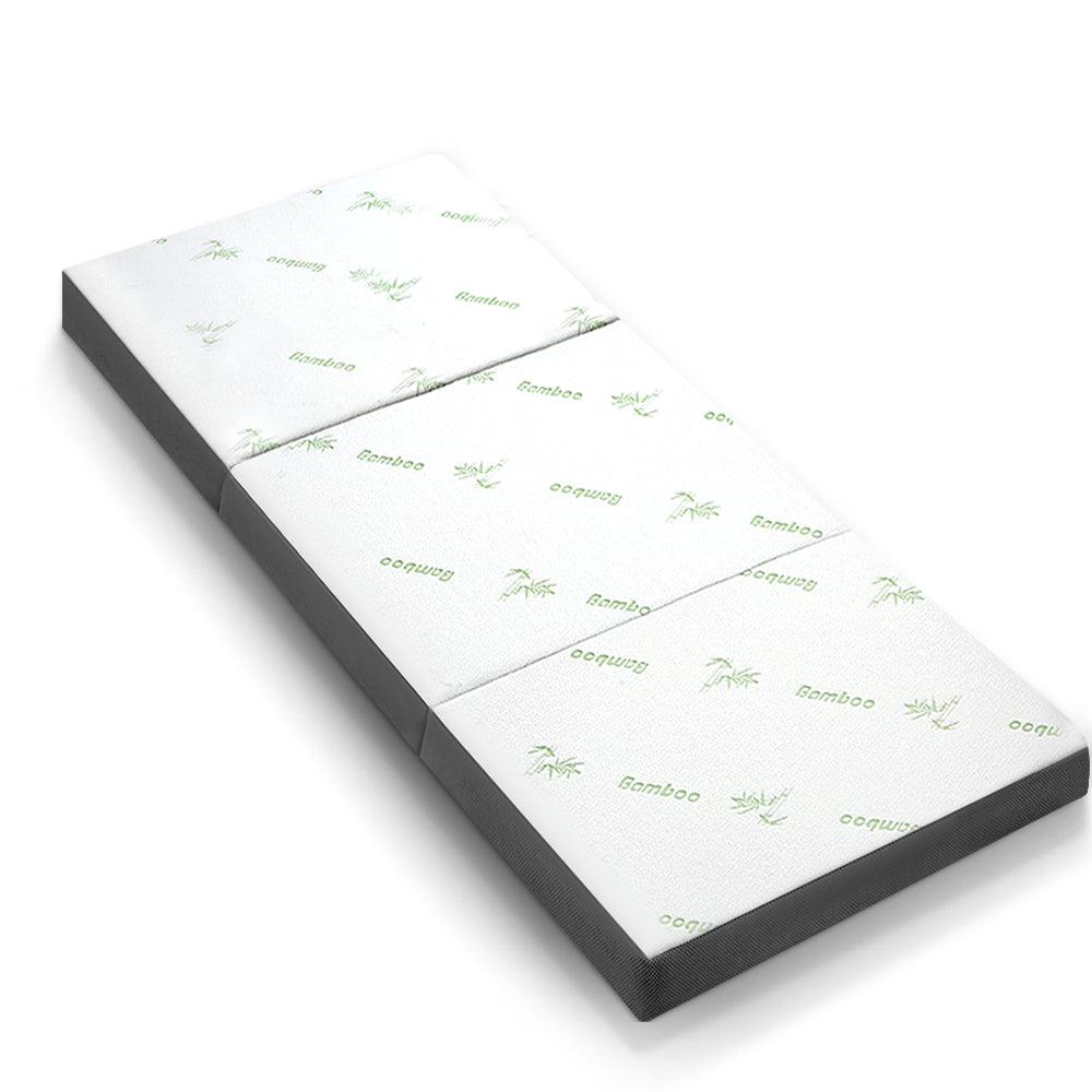 NNEDSZ Bedding Folding Foam Portable Mattress Bamboo Fabric-0