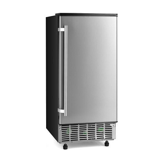 Free-Standing Built-In Undercounter Ice Maker-Silver-4