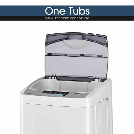 12 lbs Full-automatic Washing Machine with 10 Wash Programs-3