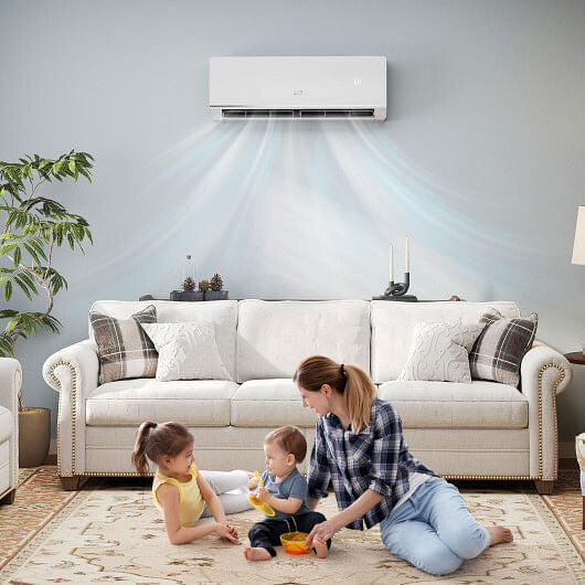 Energy Star Certified 12000 BTU 24 SEER2 115V Ductless Mini Split Air Conditioner and Heater WiFi E-0