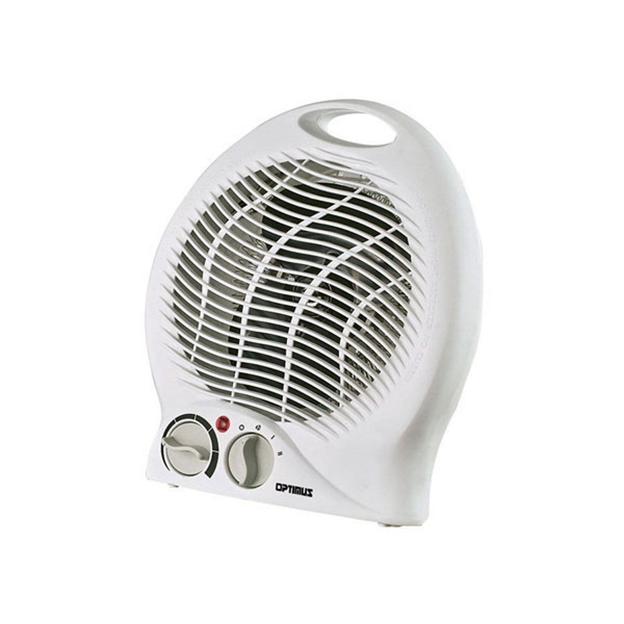 Optimus Portable Fan Heater with Thermostat in White-0
