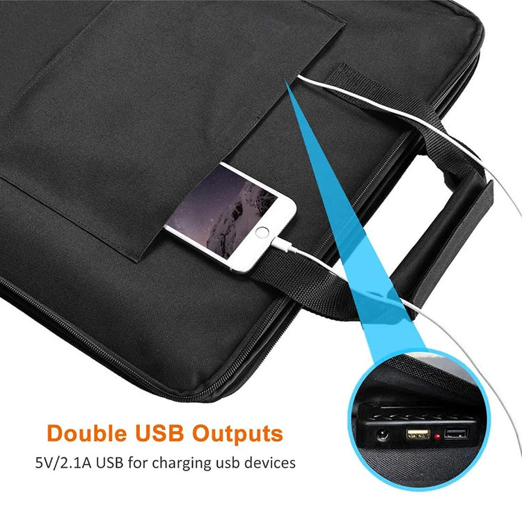 Free Shipping USA Warehouse Delivery FF Flashfish 18V 50W Watt Folding Foldable Portable Solar Panels for Outdoor Camping-4
