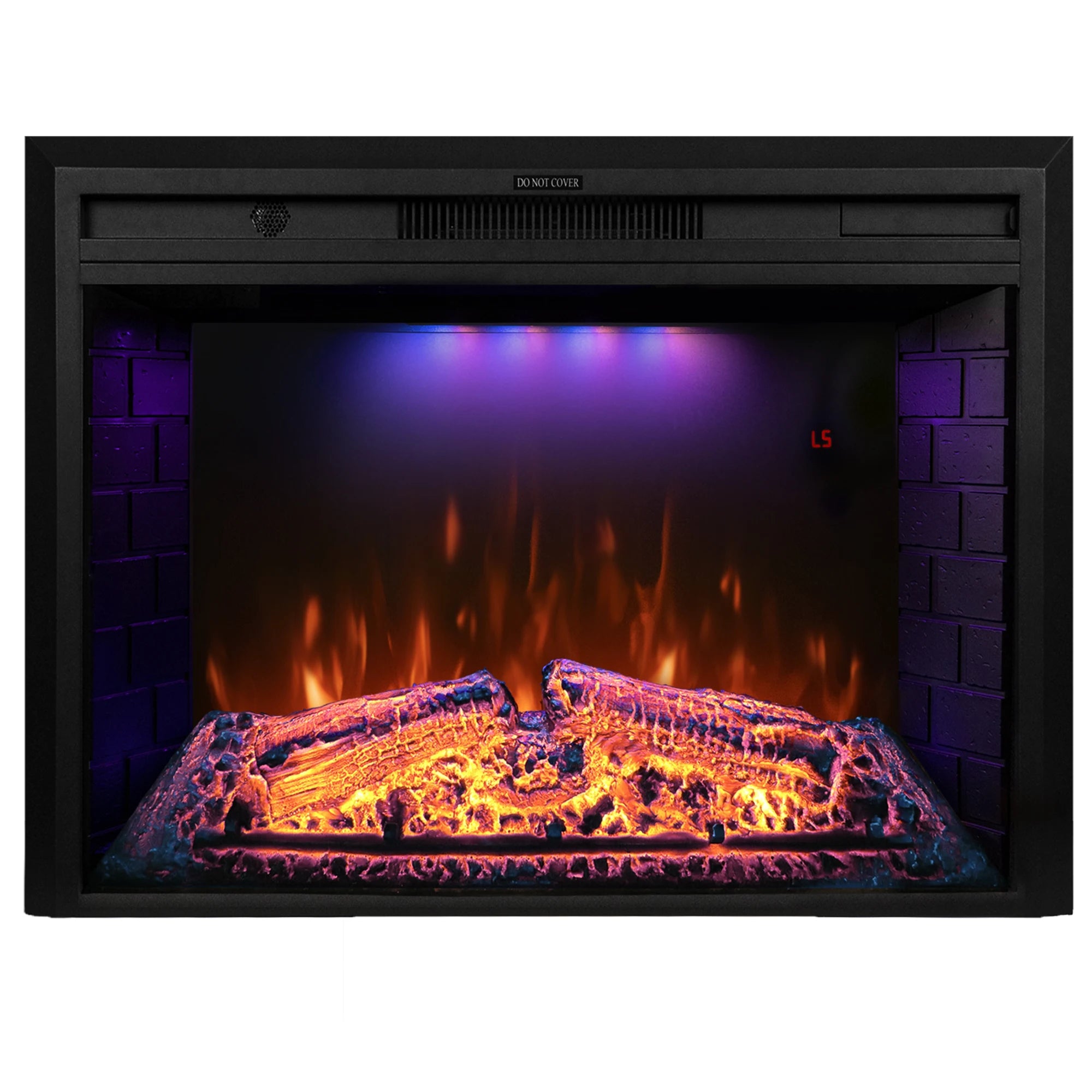 Luxstar 33-Inch Modern Electric Fireplace Insert Factory Wholesale Cheap Built-in Decorative with Heat for Household Use-0