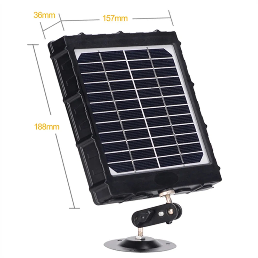 Trail Camera Solar Panel 12v/9v/6v Outdoor Power Supply Solar Panels 8000mah Built-In Lithium Battery for Outdoor Trail Camera-4