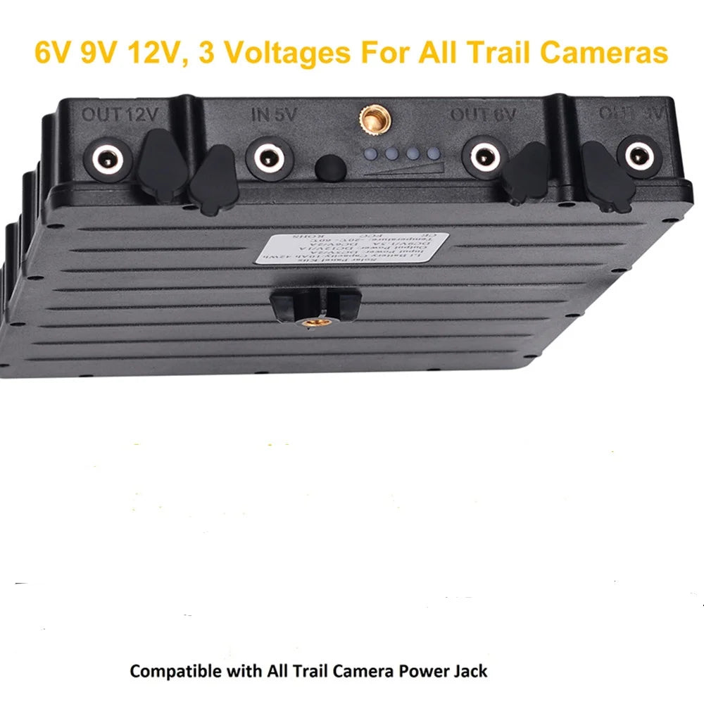 Balever Solar Panel Charger External Solar Power Panel for Wild Trail Cameras 8000mah Li Battery Pack-4