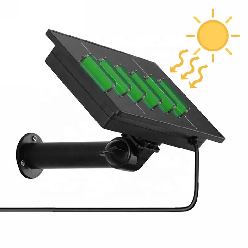 OEM ODM Outdoor Security Camera Solar Panel with Built-in Battery 12V/9V/5V Plastic IP65 Waterproof-0