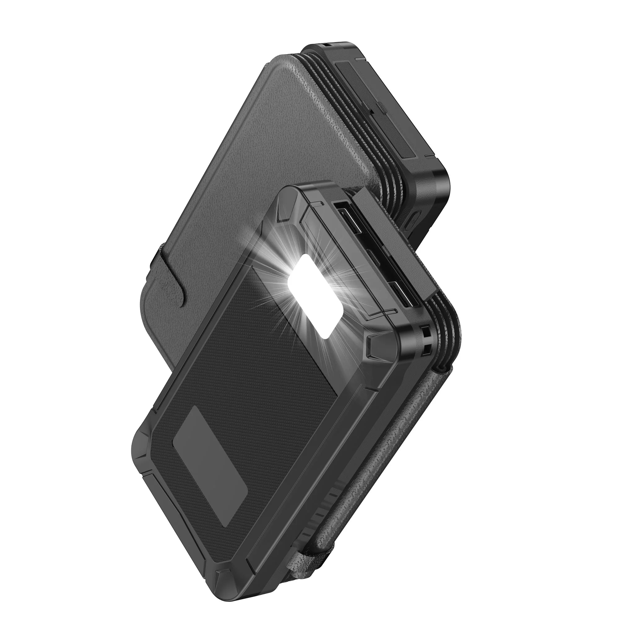 2025 Best Seller Outdoor Camping Solar Phone Charger 20000mAh Portable Large Capacity With 4 Foldable Solar Panels Power Bank-2