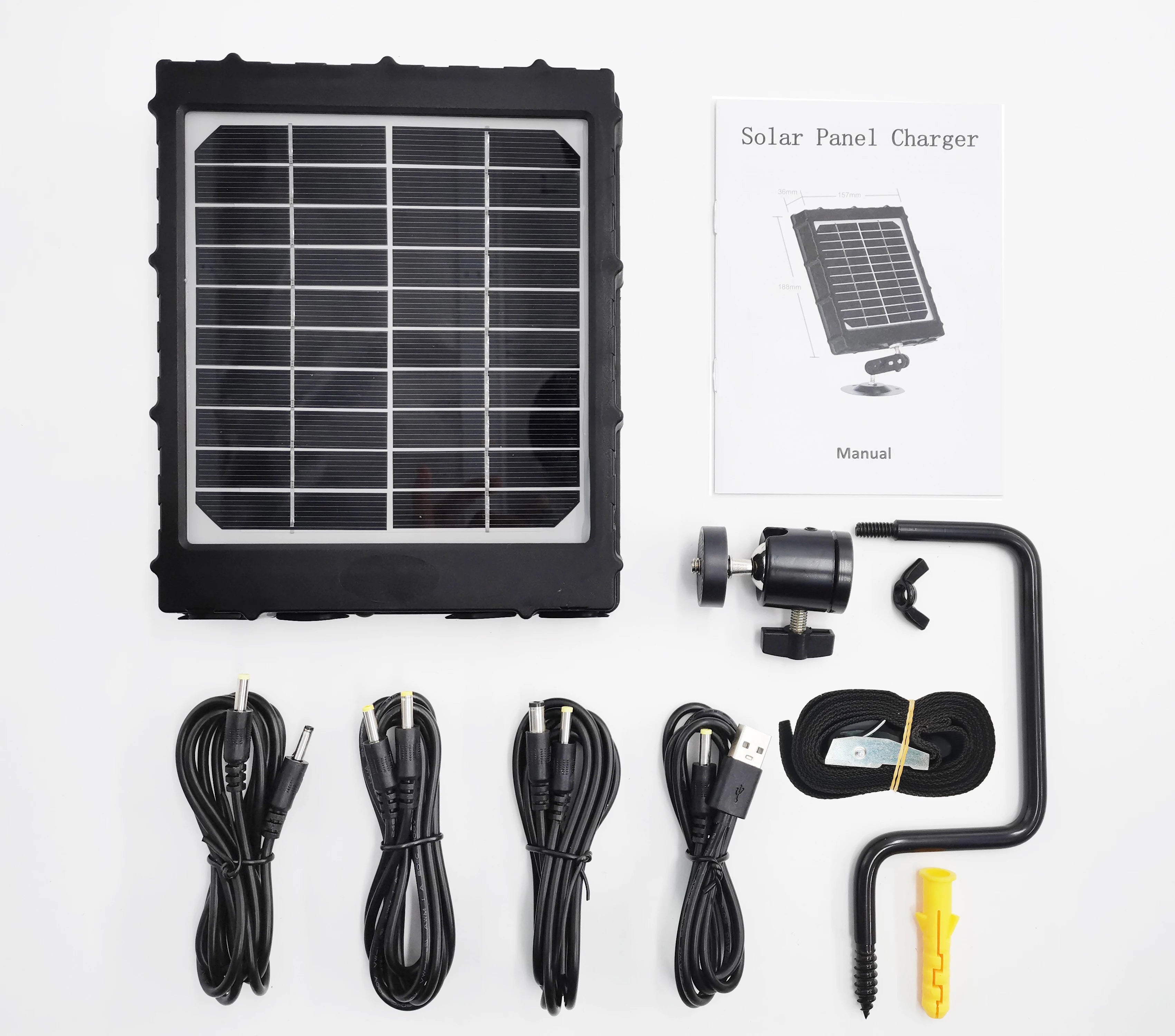 Compact 5V 6V 9V 12V Solar Panel with 8000mAh Lithium Battery for Outdoor Hunting Trail Camera-5
