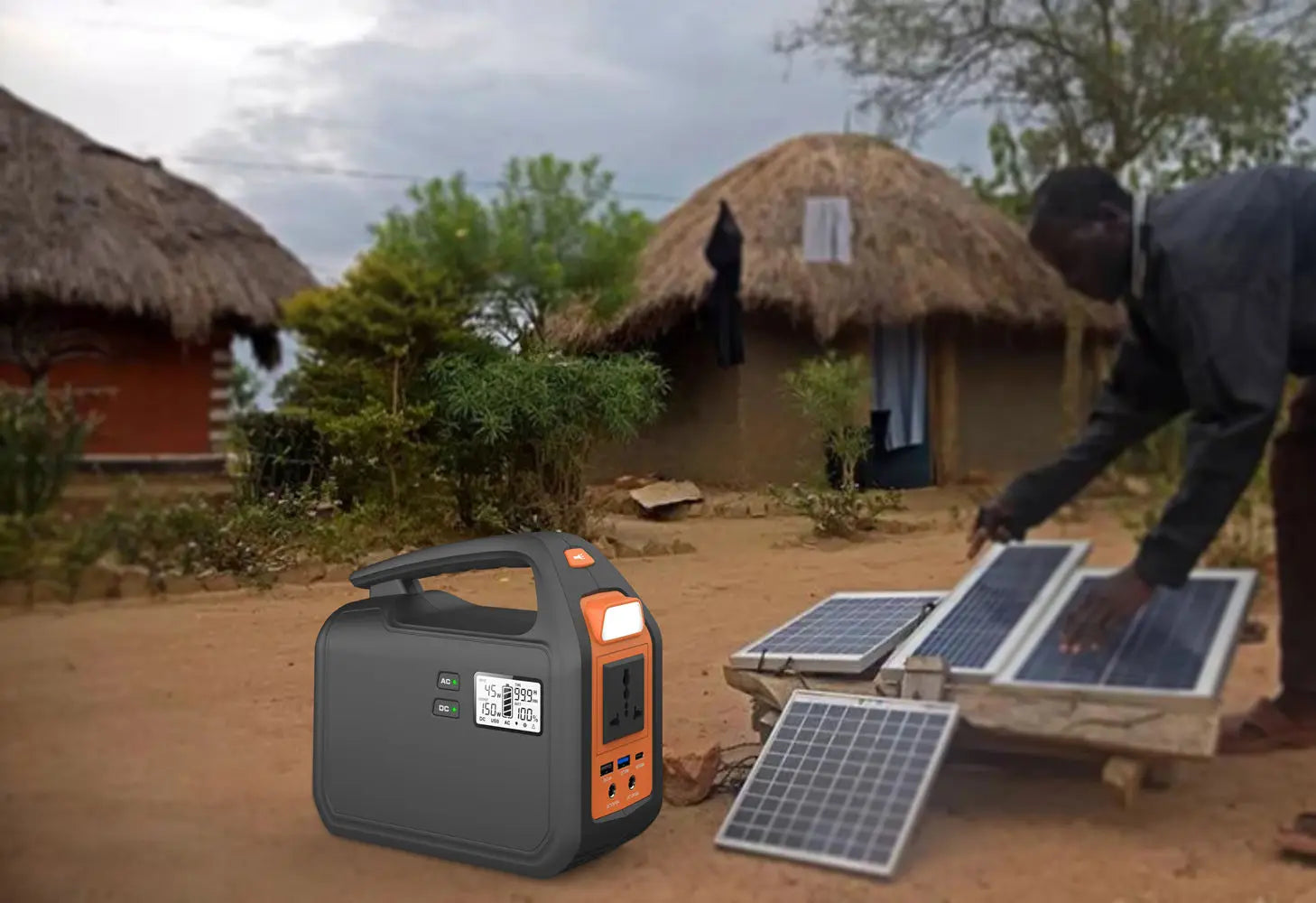 Topstar 42000mAh Portable 110V 220V AC Output Laptop Outdoor Picnic Backup Solar Power Station Emergency Power Supply MPPT-2