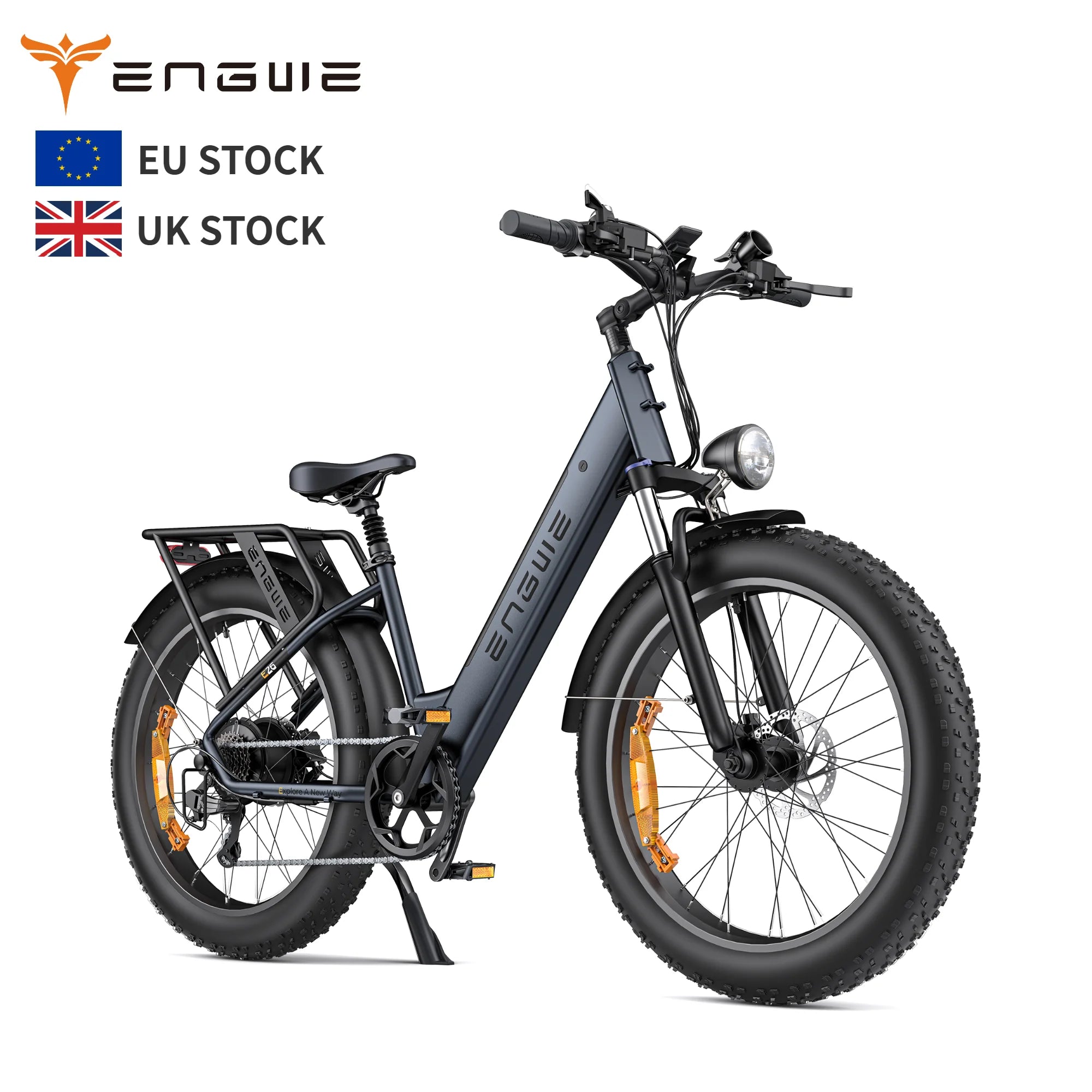 Drop Shipping ENGWE E26-ST-EU Oil Brake Fat Snow Tires  250w 140KM Famale Version New Electric Mountain Bike 26*4.0 Inch 48v16ah-8