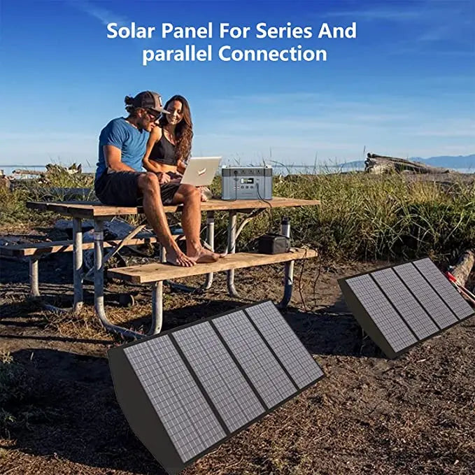140W Portable Solar Panel Charger for Laptop Cellphone, Waterproof IP65 Foldable Solar Panel with DC and USB Output-5
