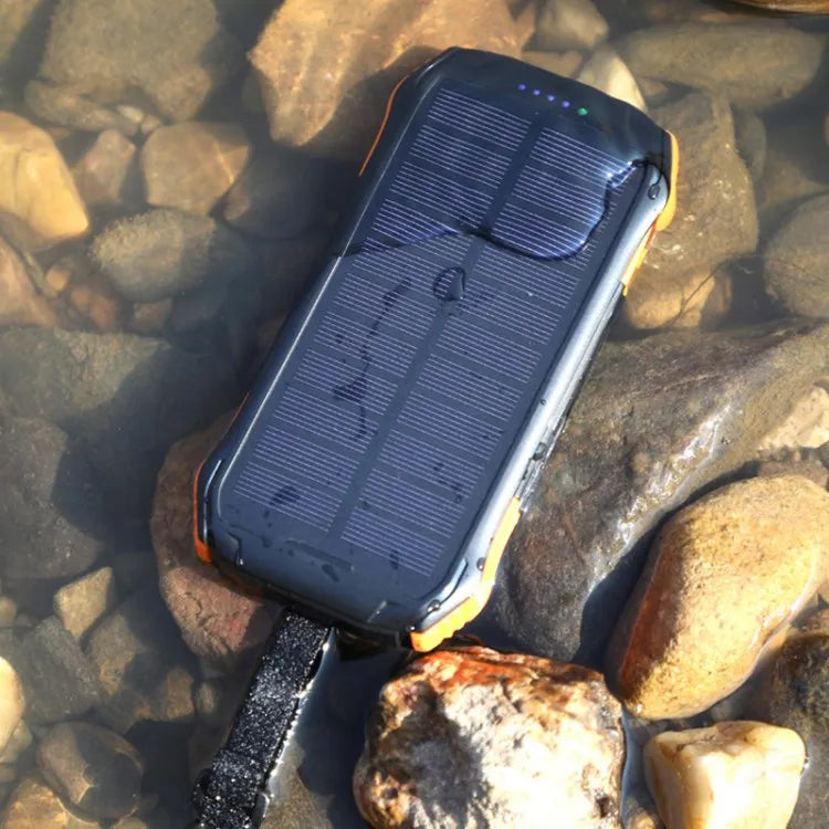 Waterproof Solar Power Bank Flashlight 10000mAh Waterproof Wireless Power Bank Solar Power Bank-4
