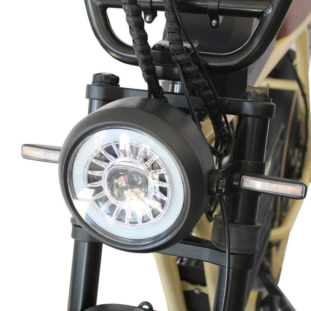 Electric Mountain Bike Electric Mountain Bike with Fat Tires 7-Speed Steel Frame 48V Lithium Battery Rear Hub Motor-4