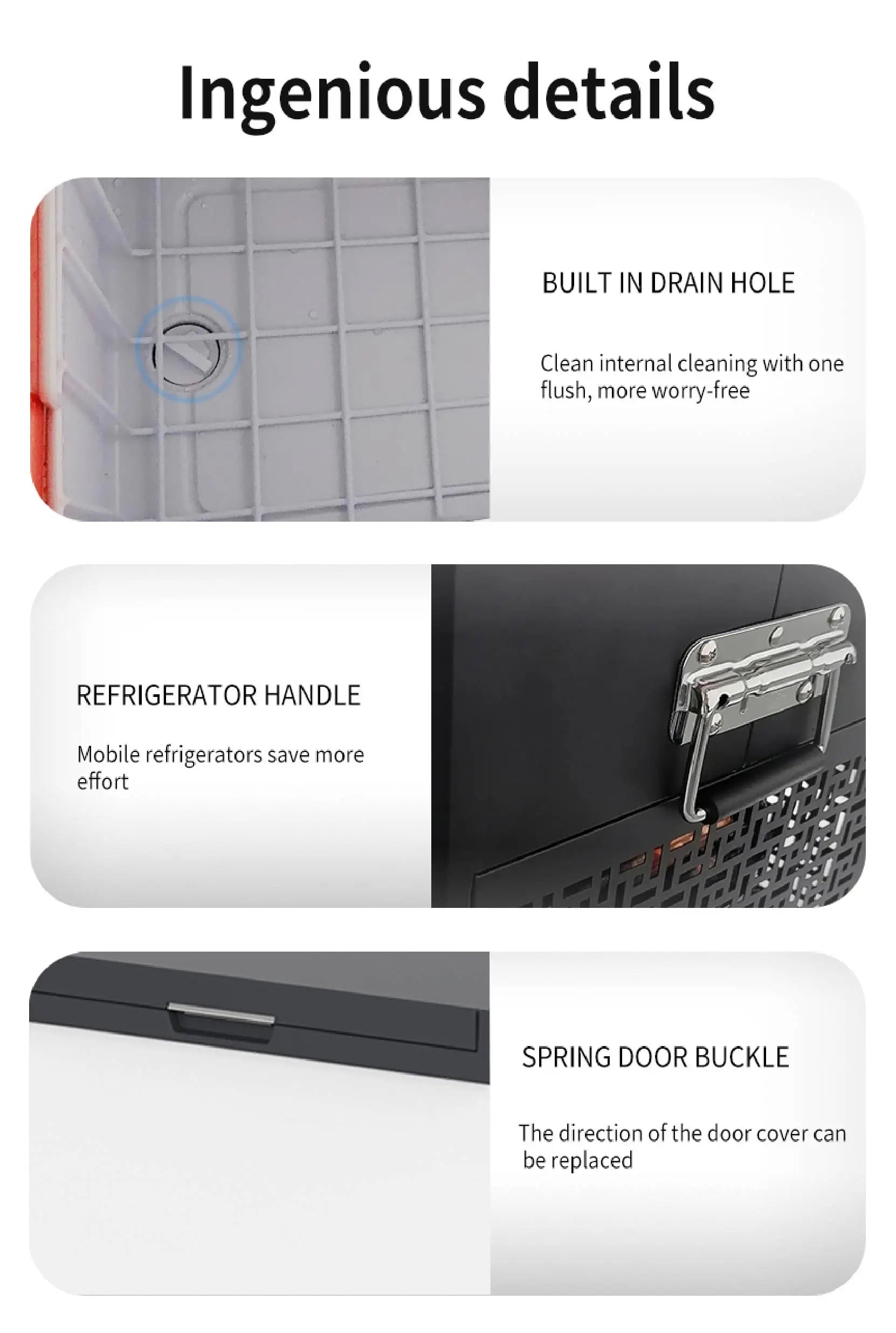 Dual-Zone Solar Powered 12V 24V ABS Material Refrirator Freezer with Compressor for Home or Remote Areas-3