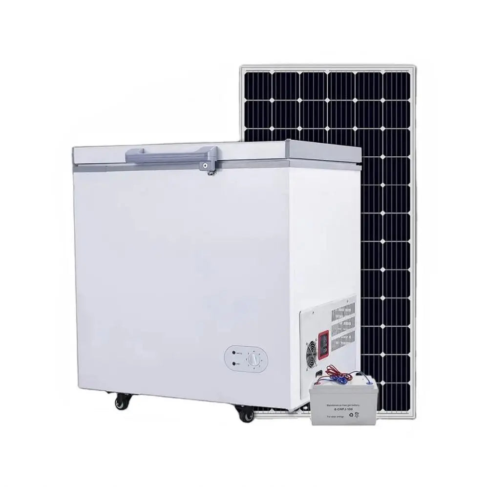Home Use 12V 24V Solar Panel Energy Powered Freezer Refrigerator Fridge Solar Powered Freezer Container-0