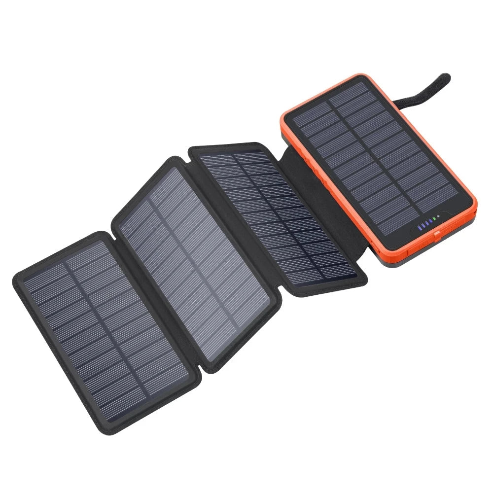 Best Price Portable 20000mAh Solar Charging Folding Panel Mobile Phone External Battery XN-820W Wireless Charger Power Bank-8