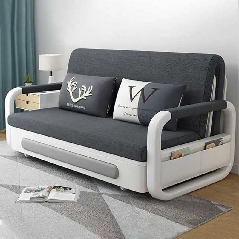 Factory New Design Small MOQ Folding Modern Luxury Sofa Wall Bed Living Room Sofas Sofa Cum Bed with Storage-10