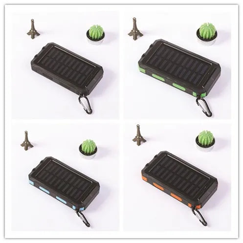 Portable Waterproof 20000mAh S11 Solar Powerbank with LED Light Dual USB Mobile Phone Charger External Battery Pack Powerbanks-8