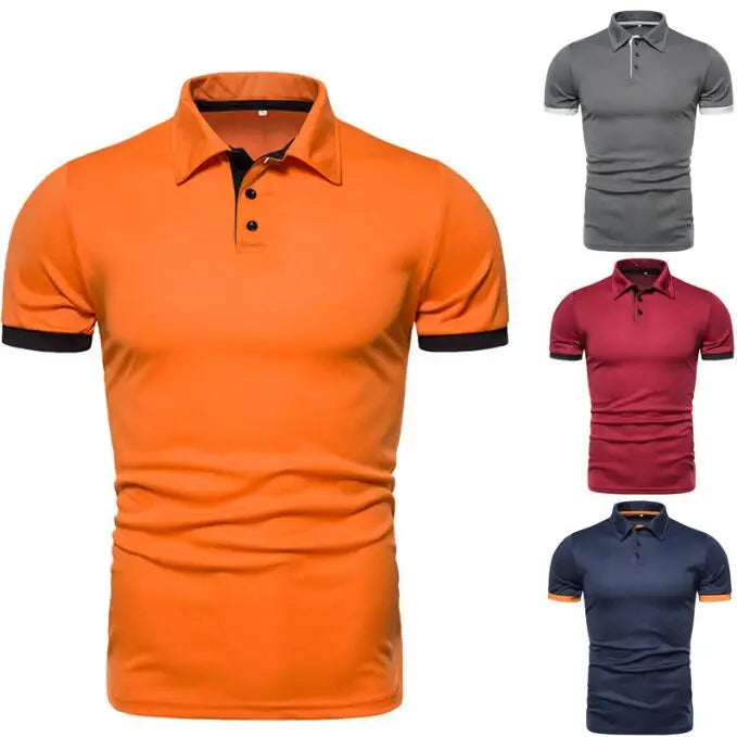 Custom Golf Polo Shirt Quick Dry Polyester TShirt Sublimation Blank Polo T-shirt Large Size Men's Polo Shirts-0