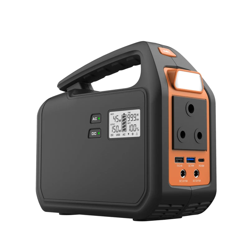 155Wh Off-grid Portable Battery System Home Outdoor Backup Supply Camping Solar Power Station 220V Solar Power Generator-0