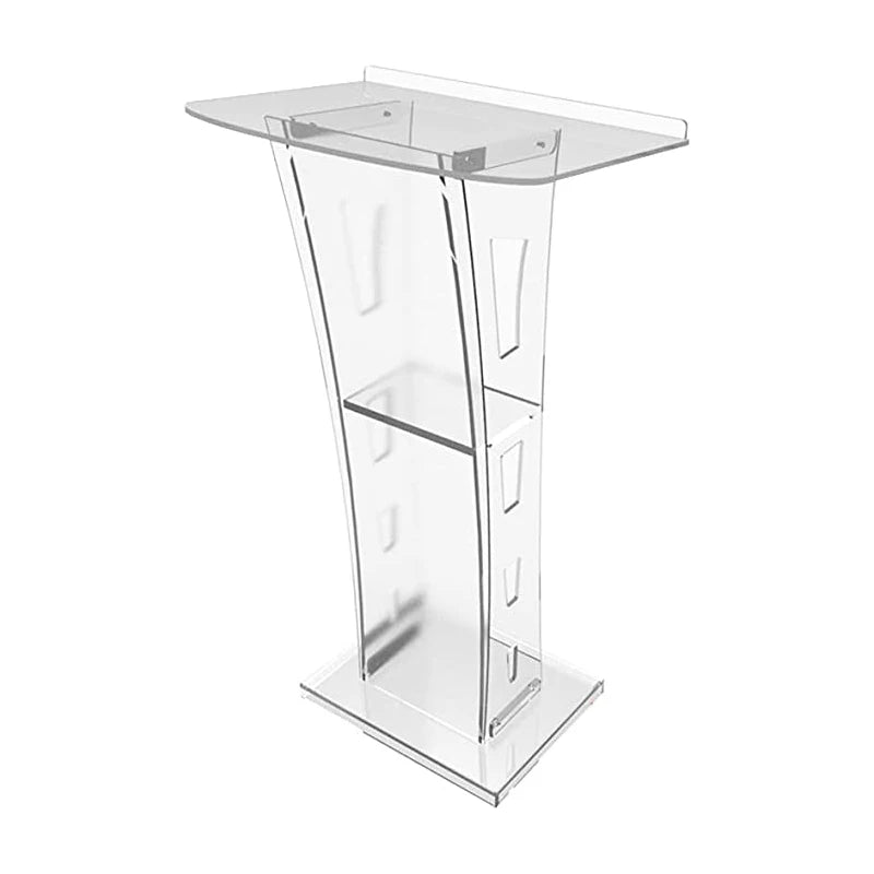 Acrylic Pulpit for Churches Acrylic Podium Stand With LED Lights Acrylic Lectern-1