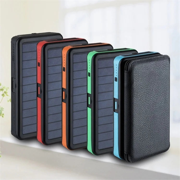 Detachable Solar Panel  Wireless Charger 20000mah Portable Power Bank Folding Camping Solar Panels-2